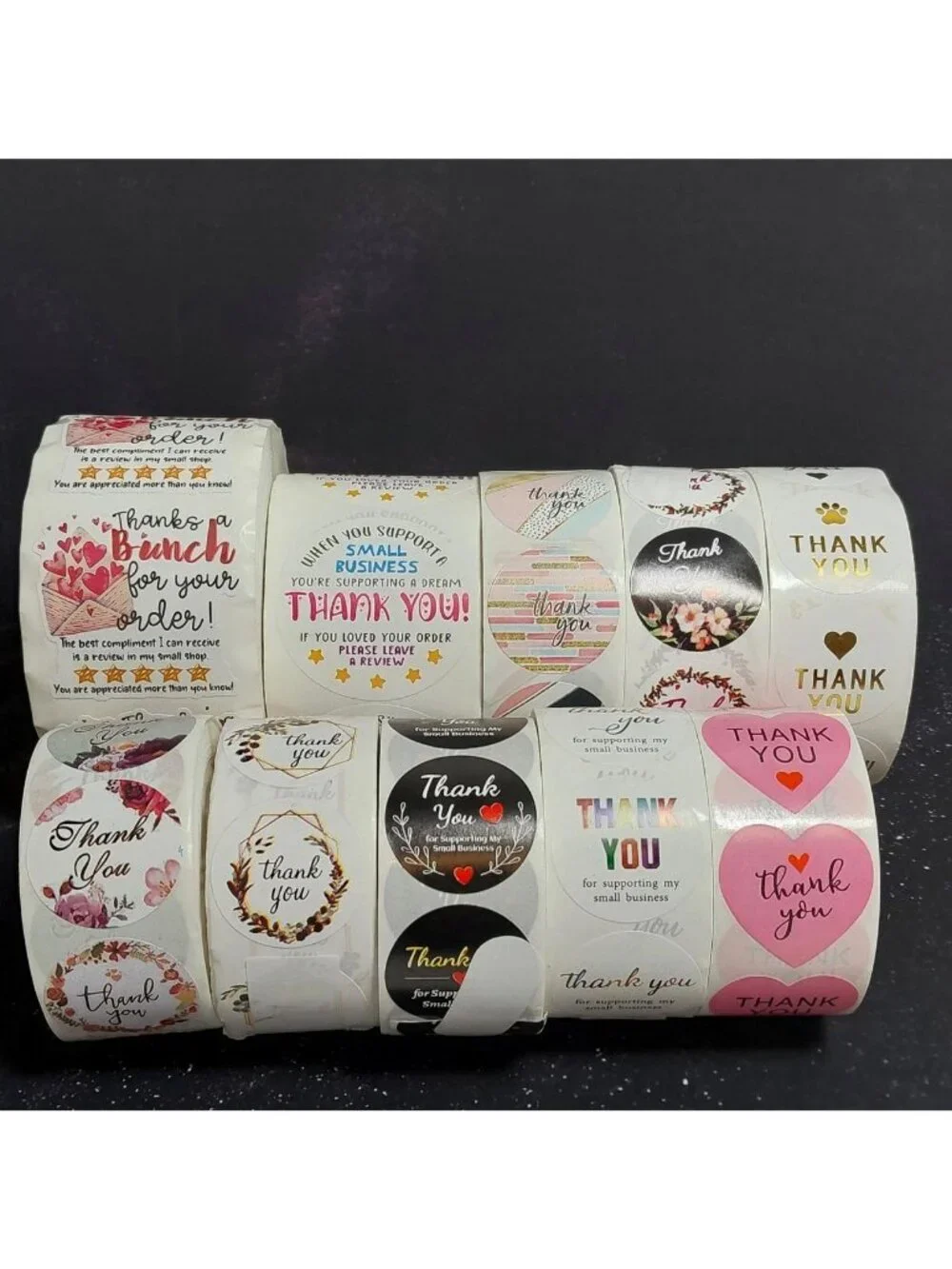 Thank You Stickers 10 Rolls